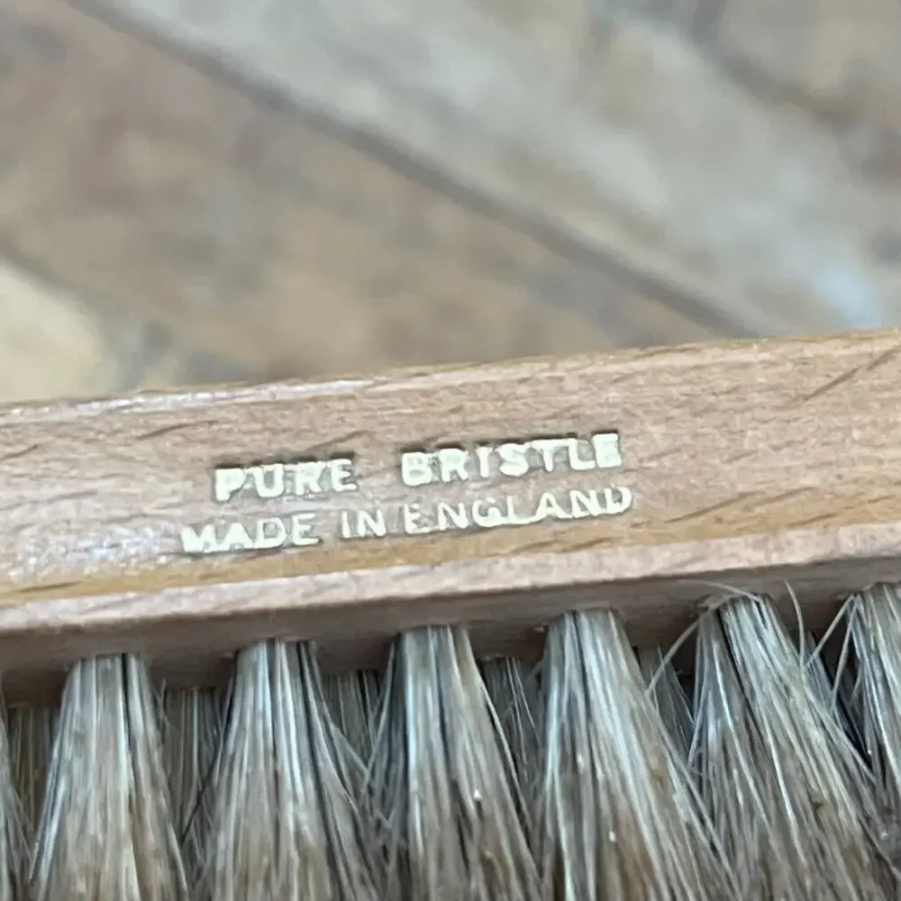 Vintage The Broadway Shoe Care Kit Made in England Original Brushes Leather Box